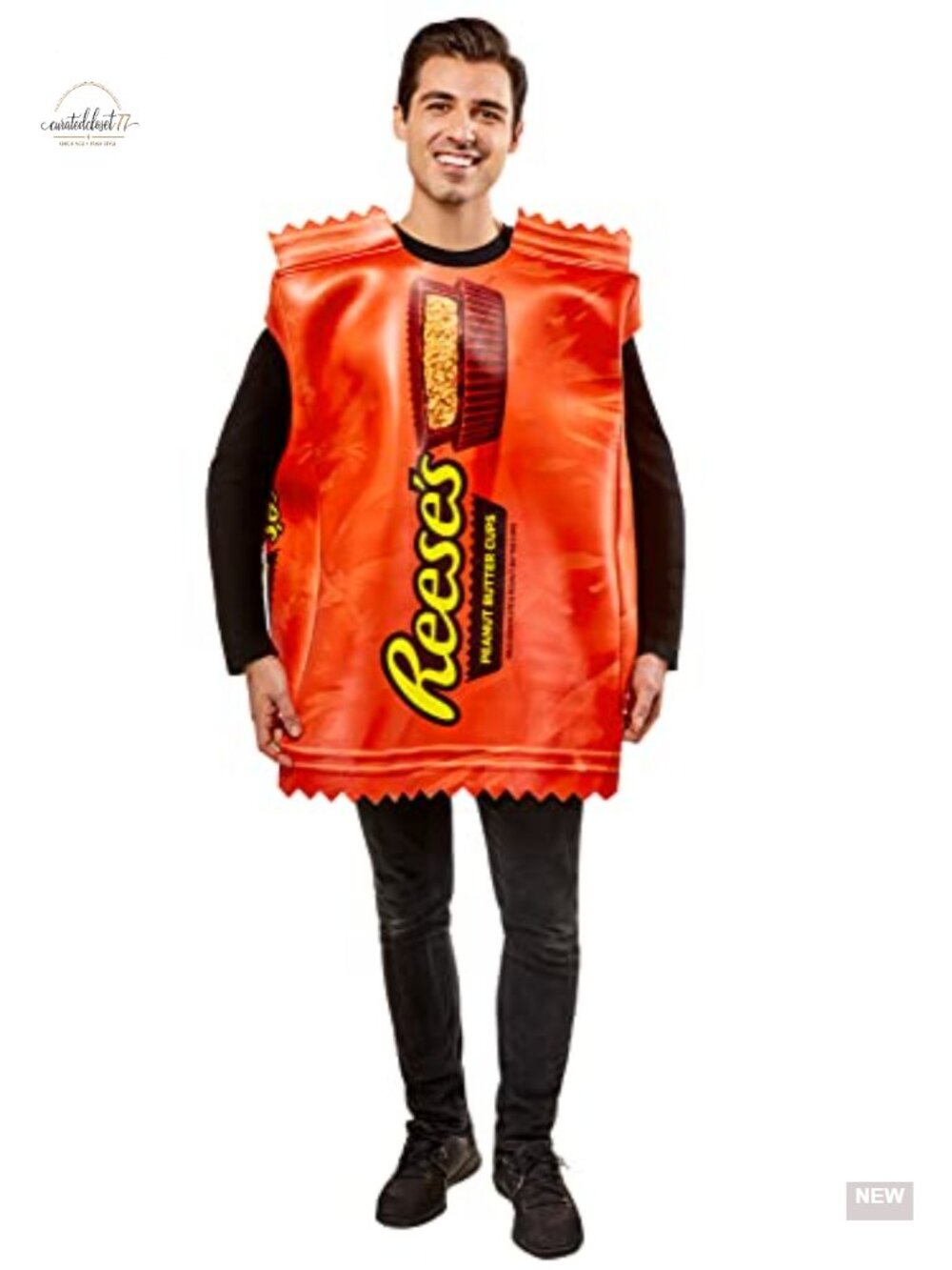 Reese's Peanut Butter Cup Adult Costume Tabard Halloween Cosplay